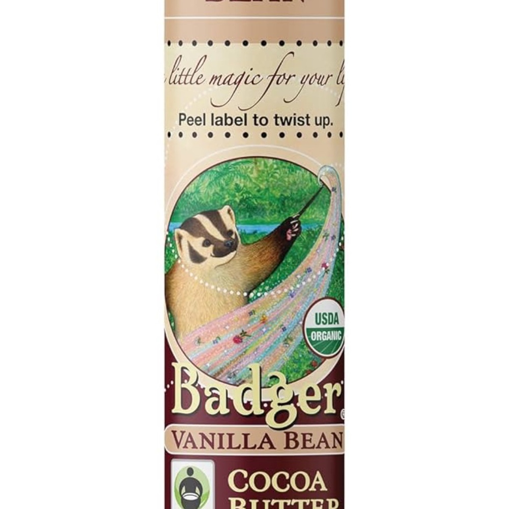 Badger Vanilla Bean Cocoa Butter Lip Balm